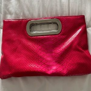 Nine West reptile envelope clutch
